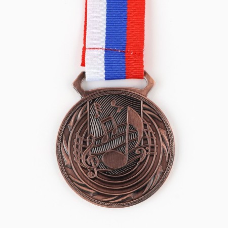 Thematic medal 196 "Music", bronze, d = 5 cm-1