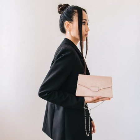 Female bag on a magnet, pink color-9