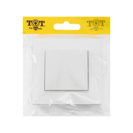 Tot Matte Glass switch, 10 a, 1 cl., Hidden, glass, white-4