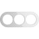 Frame for 3 posts WL21-FRAME-03, glass, white