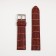 Watch strap, male, 22 mm, harness 80 mm, larynx 120 mm, genuine leather, dark brown