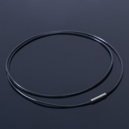 Korean wax thread, 50cm, d = 1mm, black color