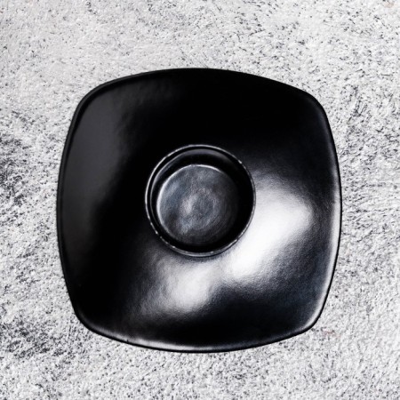 Square Square Metal for 1 candle, 7x3 cm, black muars-3