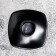 Square Square Metal for 1 candle, 7x3 cm, black muars