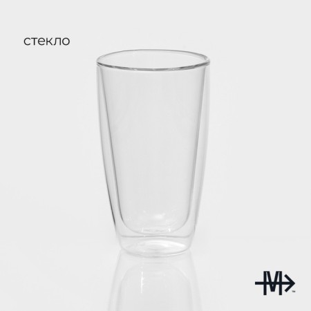 Glass glass with double walls Magistro "Paul. Duo ", 400 ml, 8.5 × 15 cm-1