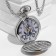Pocket watch "anchor", quartz, d dial-4.5 cm