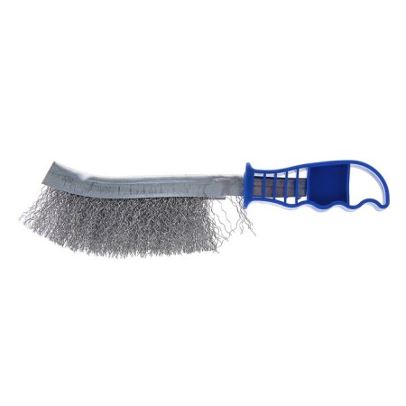 Metallic manual tundra brush, galvanized, plastic handle-4