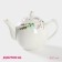 Kettle of porcelain tender "lavender", 800 ml, white color