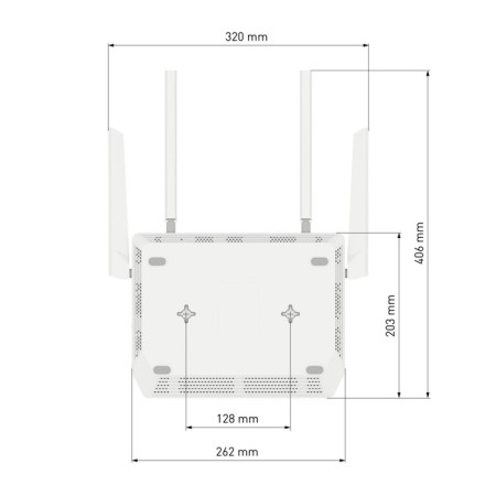 Wireless Keenetic Peak (KN-2710) AC2600 10/100/1000Base-TX/SFP/4G Ready-8