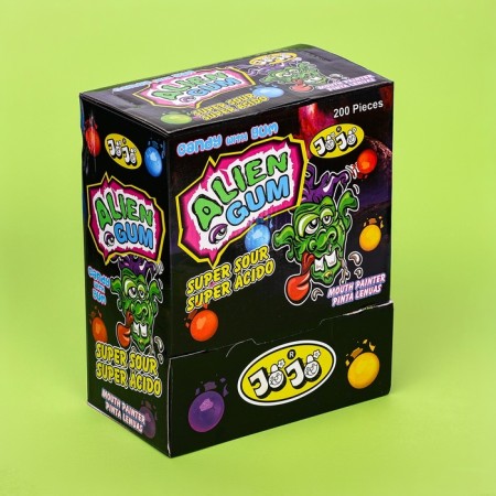 Chewing gum "Alien Gum" paints tongue, sour, 5 g