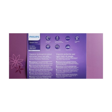 PHILIPS DST3041/30 iron, ceramic sole, 2600 W, 40 g/min, 300 ml, purple-5