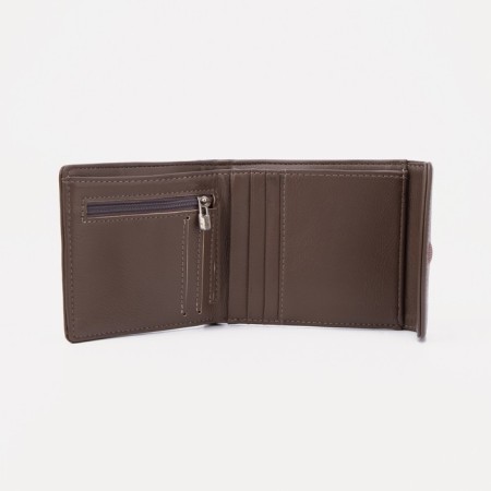 Wallet on magnets, brown color-2