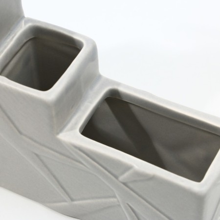 Liquid soap dispenser, gray, 16 x 12 x 4 cm.-3