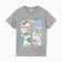 T -shirt for a boy, color gray melange, height 128 cm