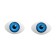Eyes, set 8 pcs., The size of the iris 12 mm, the color is blue