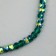 Glass beads, set 72 pcs., Size 1 pc. -8 mm, dark green color