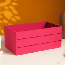 Wooden Kashpo 25x14x11 cm burgundy