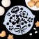 A set of culinary stencils for decorating baking "Bouquet", 8 pcs: 2 pcs d = 20 cm, 6 pcs d = 8 cm
