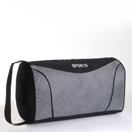 Sports bag with lightning, long belt, black/gray color-1