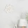 Wall decor, "lotus" 14 x 15 cm, white