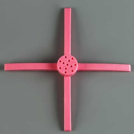 Star for air balloons for 8 balls, height 80 cm, pink-6