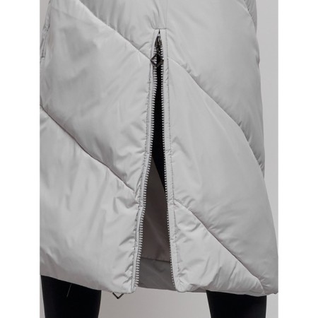 Coat insulated winter feminine, size 42, color light gray-10