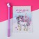 Gift set for the girl "Magic Unicorn", bag, pen, notebook, lilac color