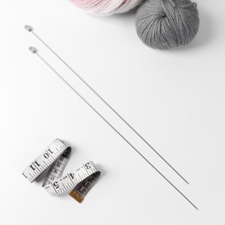 Knitting needles, straight lines, d = 1.2 mm, 35 cm, 2 pcs-2