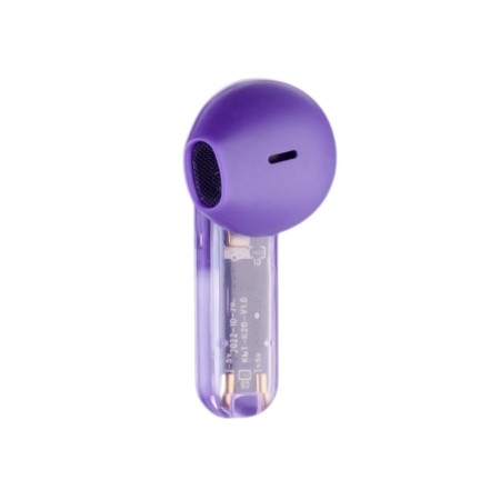 Wireless headphones K20, TWS, inserts, BT 5.0, 35/260 mAh, transparent, purple-5