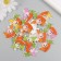 Buttons wood for creativity 2 punctures "bunny with carrots" set of 15 pcs 3.3x3.7 cm