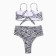 Swimsuit female separate minku zebra, size 46