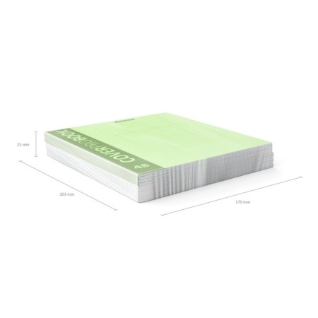 Notebook A5+, 48 sheets in the Erichkrause "Neon" cage, a plastic cover with a "sand" texture, an offset unit, a whiteness is 100%, a green-4