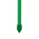 Trellis, 170 × 30 × 1 cm, metal, green, "Clover missile"