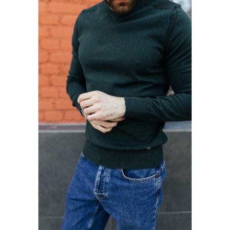 Jumper male ise, size 54, emerald color-6