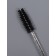 Brushes for eyebrows and eyelashes, set - 50 pcs, 9.5 cm, black/transparent color
