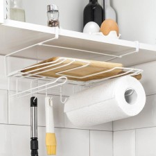 Holder for kitchen utensils of the share, suspended, white color