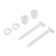 Fasteners for the toilet seat Orio K-3, screw, washer, nut, white, set 2 pcs.