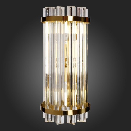 Sconces st. SL1179.201.02. Arezzo. 2x40 watts, E14, 16x38 cm, golden color-2