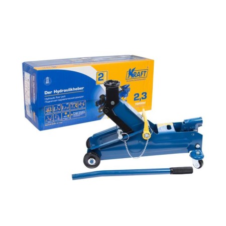 The rolling jack Kraft KT 820008, rise height 135-350 mm, 2.3 tons