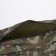 Cosmetic bag with zipper, green color/camouflage