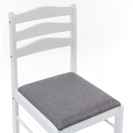 Wooden Camel Stew Massive/Fabric, White/Gray 40.5x43x84 cm-2