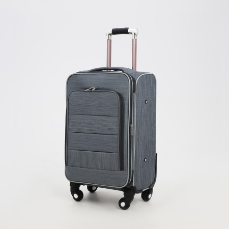 Small suitcase 20 "on lightning, code castle, with extension, color gray color