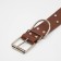 The riveted collar in 2 rows, 63.5 x 3.8 cm, brown