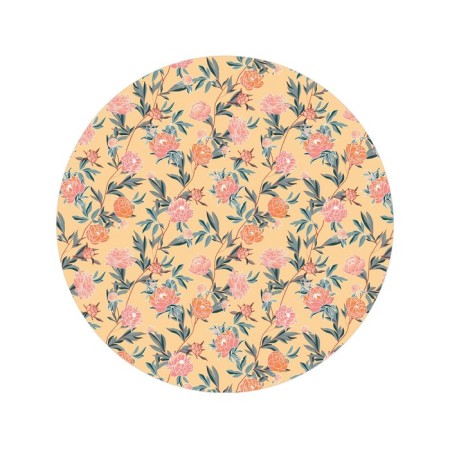 Pareo and beach rug "Flower weaving", d = 150 cm-1