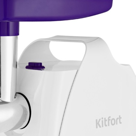 KitFort KT-2112-1, 1300 W meat grinder, 4 nozzles, cord 1 m, white and blue-5