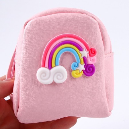 Bag for the doll "Rainbow", pink color-4