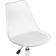 Computer chair Kolin with a pillow metal/eco -leather/plastic, white/transparent 46x64x86 cm