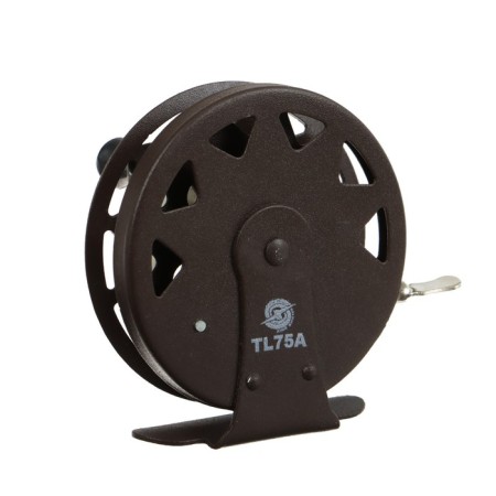 Inertial coil, metal, 2 bearings, diameter 7.5 cm, dark brown color, TL75A-6