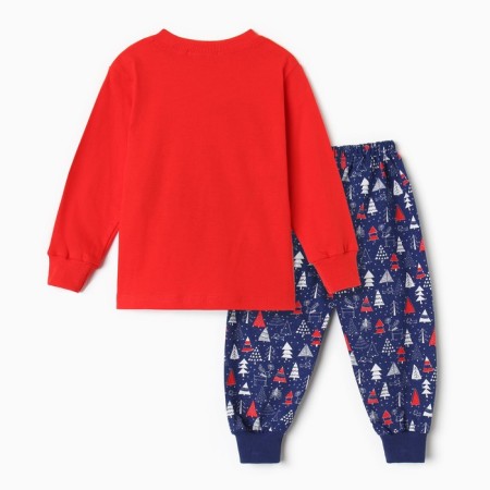 Pajamas for a boy, red/blue color, height 122 cm-9