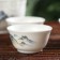 Keramic tea “Eastern Wisdom” set, 4 subjects: 3 PIALA 40 ml, gayvan 240 ml, white color